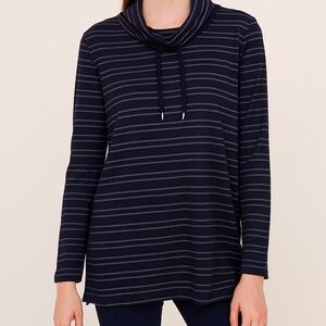 Laura Scott Sport Sweatshirt Womens XXL Blue Funnel Neck Travel Casual Modest